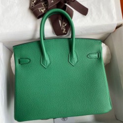 Replica Hermes Birkin 25 Retourne Bag Pearl Grey Clemence