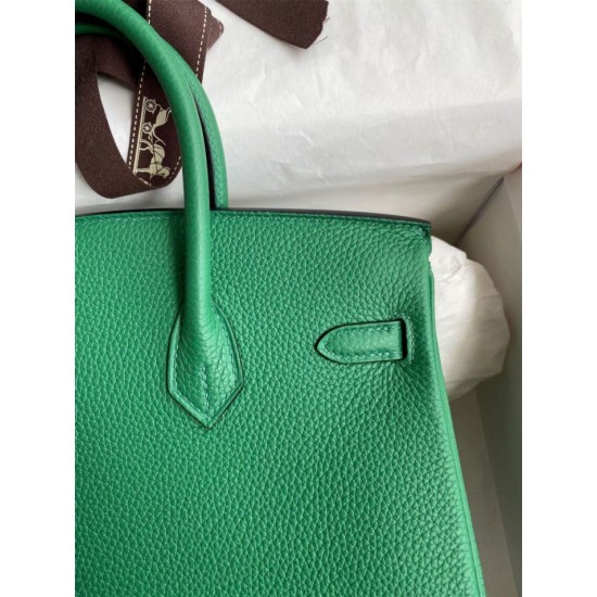 Replica Hermes Birkin 25 Retourne Bag Pearl Grey Clemence