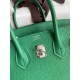 Replica Hermes Birkin 25 Retourne Bag Pearl Grey Clemence