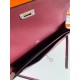 Replica Hermes Kelly Depeches 25 Pouch Bordeaux Epsom Calfskin