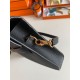 Replica Hermes Kelly Depeches 25 Pouch Black Epsom Calfskin