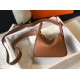 Replica Hermes Lindy Mini Bag Gold Clemence Calfskin