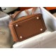 Replica Hermes Lindy Mini Bag Gold Clemence Calfskin