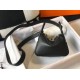 Replica Hermes Lindy Mini Bag Black Clemence Calfskin