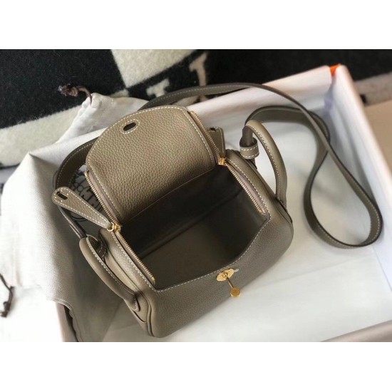 Replica Hermes Lindy Mini Bag Taupe Clemence Calfskin Replica Hermes Lindy Mini Bag Taupe Clemence Calfskin