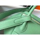 Replica Hermes Lindy Mini Bag Green Clemence Calfskin
