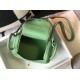Replica Hermes Lindy Mini Bag Green Clemence Calfskin