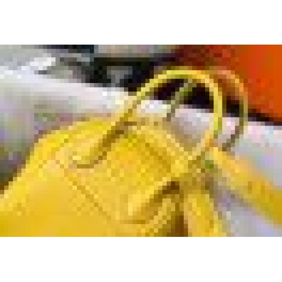 Fake Hermes Lindy Mini Bag Yellow Clemence Calfskin Replica