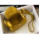 Fake Hermes Lindy Mini Bag Yellow Clemence Calfskin Replica