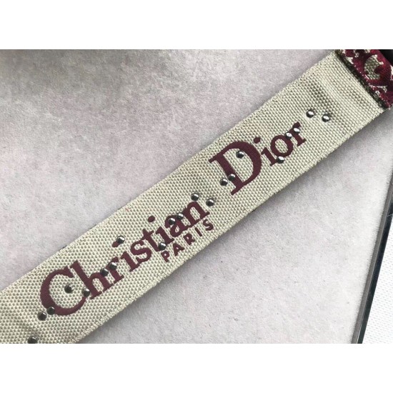 Replica Dior Oblique Shoulder Strap Bordeaux