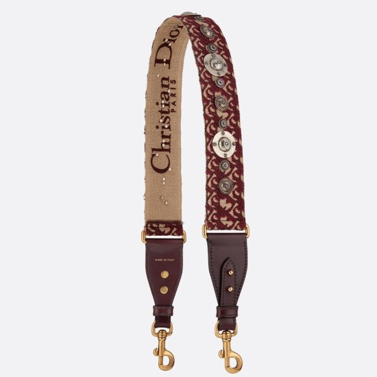 Replica Dior Oblique Shoulder Strap Bordeaux
