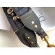Replica Dior Shoulder Strap Camouflage Embroidered Canvas Blue