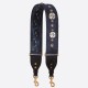 Replica Dior Shoulder Strap Camouflage Embroidered Canvas Blue