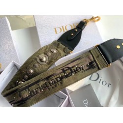 Fake Dior Shoulder Strap Camouflage Embroidered Canvas Green Replica Fake Dior Shoulder Strap Camouflage Embroidered Canvas Green Replica