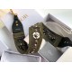 Fake Dior Shoulder Strap Camouflage Embroidered Canvas Green Replica