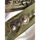 Fake Dior Shoulder Strap Camouflage Embroidered Canvas Green Replica