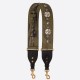 Fake Dior Shoulder Strap Camouflage Embroidered Canvas Green Replica