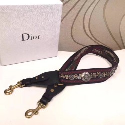 Fake Dior Canvas Bohemian-inspired Strap Red Replica