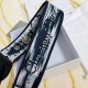 Fake Dior Blue Multicolor Tie Dior Embroidery Shoulder Strap Replica