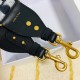 Fake Dior Blue Multicolor Tie Dior Embroidery Shoulder Strap Replica