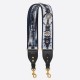 Fake Dior Blue Multicolor Tie Dior Embroidery Shoulder Strap Replica