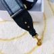 Replica Dior Denim Christian Dior Shoulder Strap Blue