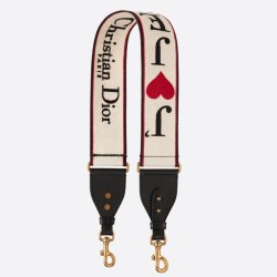 Replica Christian Dior Shoulder Strap With Multicolored Je t’aime Motif