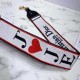 Replica Christian Dior Shoulder Strap With Multicolored Je t’aime Motif