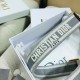 Replica Dior Embroidery Adjustable Shoulder Strap Grey