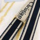 Replica Dior  Embroidery Adjustable Shoulder Strap Black
