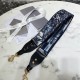 Replica Dior Shoulder Strap with Ring In Blue Dior Palms Embroidery