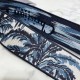 Replica Dior Shoulder Strap with Ring In Blue Dior Palms Embroidery