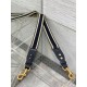 Replica Dior Adjustable Shoulder Strap with Ring Embroidery Canvas Blue