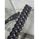 Replica Dior Shoulder Strap with Ring Oblique Embroidery Blue