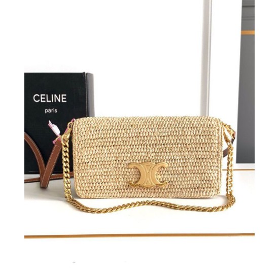 Replica Celine Multipochette Raffia 10M432 Coffee Copy