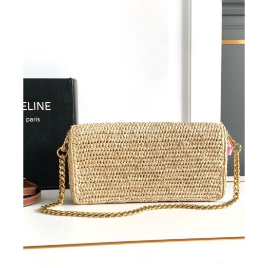 Replica Celine Multipochette Raffia 10M432 Coffee Copy
