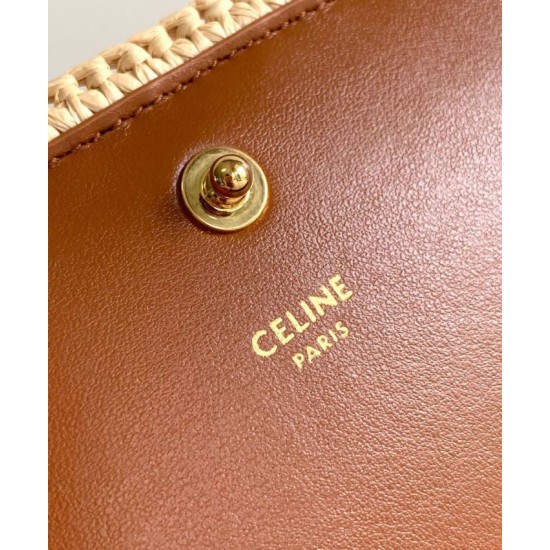 Replica Celine Multipochette Raffia 10M432 Coffee Copy