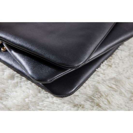 Replica Celine Large Trio Crossbody Bag In Black Calfskin