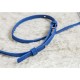 Replica Celine Large Trio Crossbody Bag In Blue Calfskin