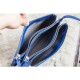Replica Celine Large Trio Crossbody Bag In Blue Calfskin