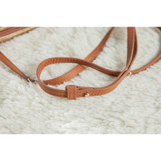 Replica Celine Large Trio Crossbody Bag In Brown Calfskin Replica Celine Large Trio Crossbody Bag In Brown Calfskin