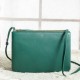 Replica Celine Large Trio Crossbody Bag In Green Calfskin