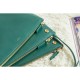 Replica Celine Large Trio Crossbody Bag In Green Calfskin