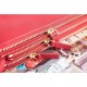Fake Celine Large Trio Crossbody Bag In Red Calfskin Replica