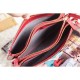 Fake Celine Large Trio Crossbody Bag In Red Calfskin Replica