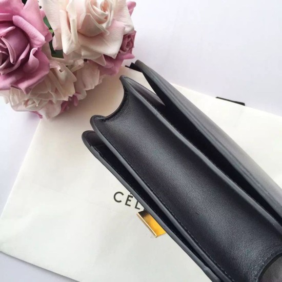 Fake Celine Medium Classic Box Bag In Black Box Calfskin Replica Fake Celine Medium Classic Box Bag In Black Box Calfskin Replica