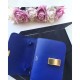 Replica Celine Medium Classic Box Bag In Blue Goatskin
