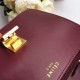 Replica Celine Medium Classic Box Bag In Bordeaux Box Calfskin