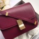 Replica Celine Medium Classic Box Bag In Bordeaux Box Calfskin