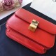 Replica Celine Medium Classic Box Bag In Red Goatskin